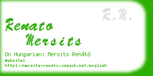 renato mersits business card